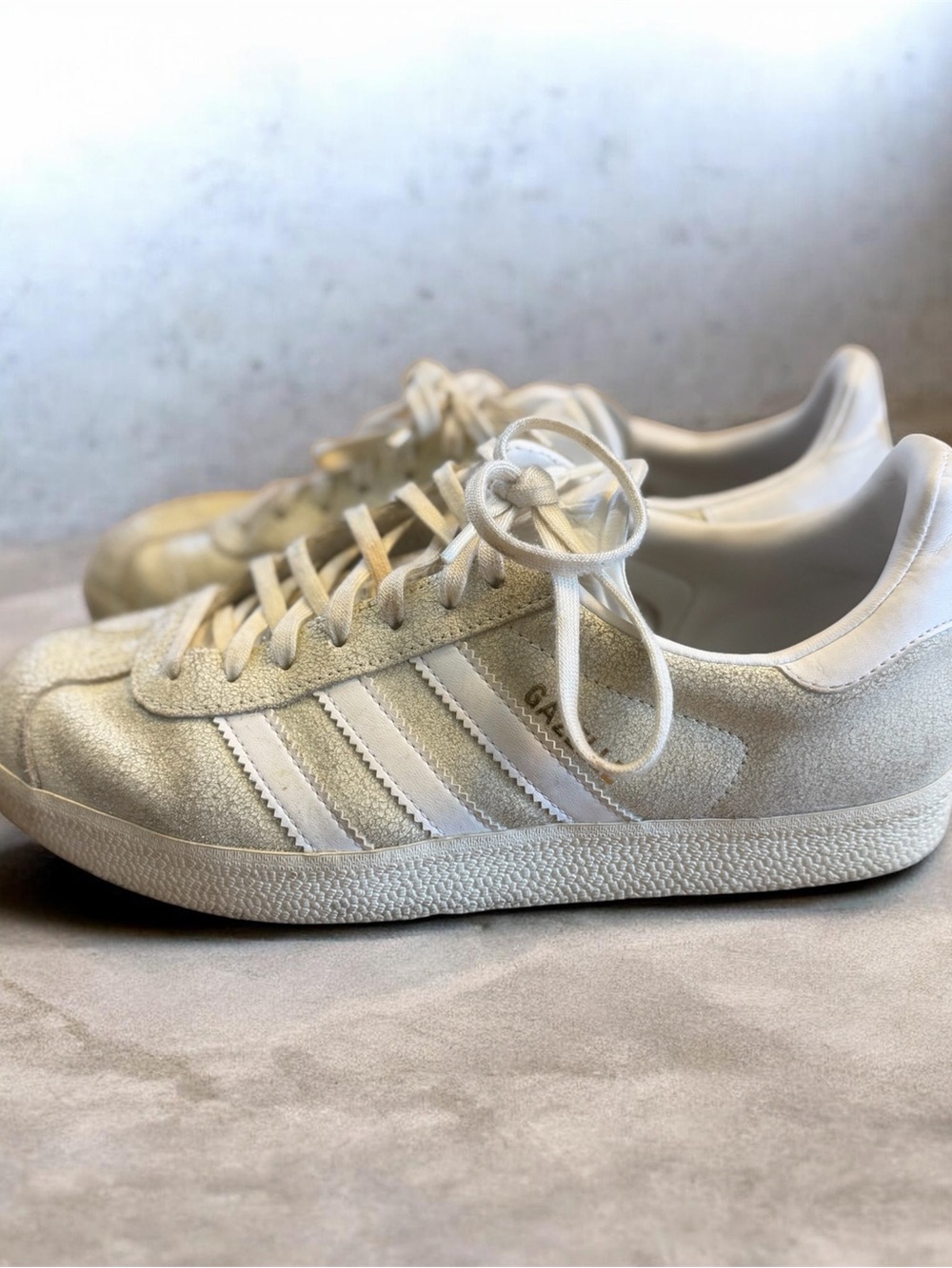 adidas Gazelle Crackle Cloud Off White Sneakers